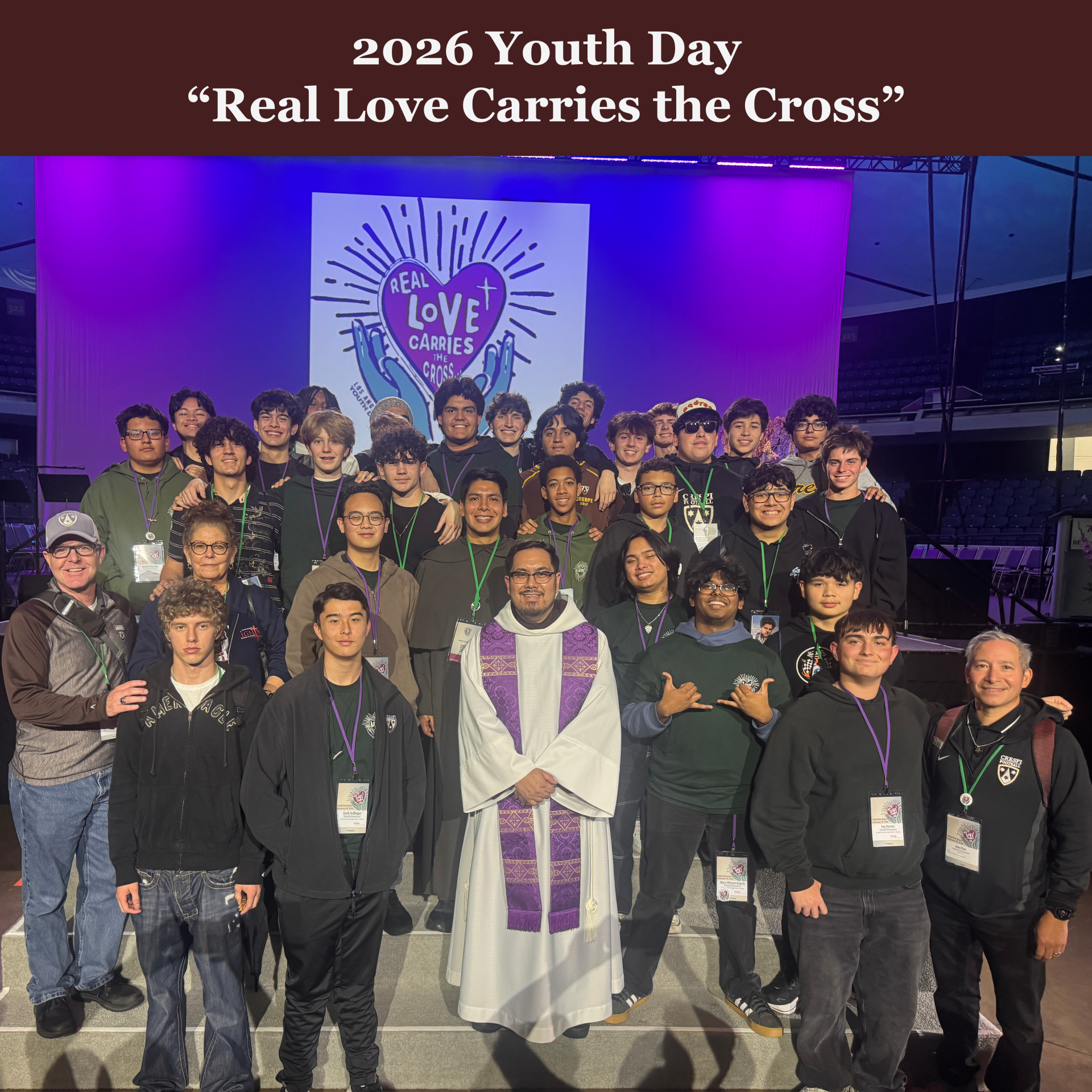 Crespi Men Serve and Lead at Archdiocese Youth Day 2026